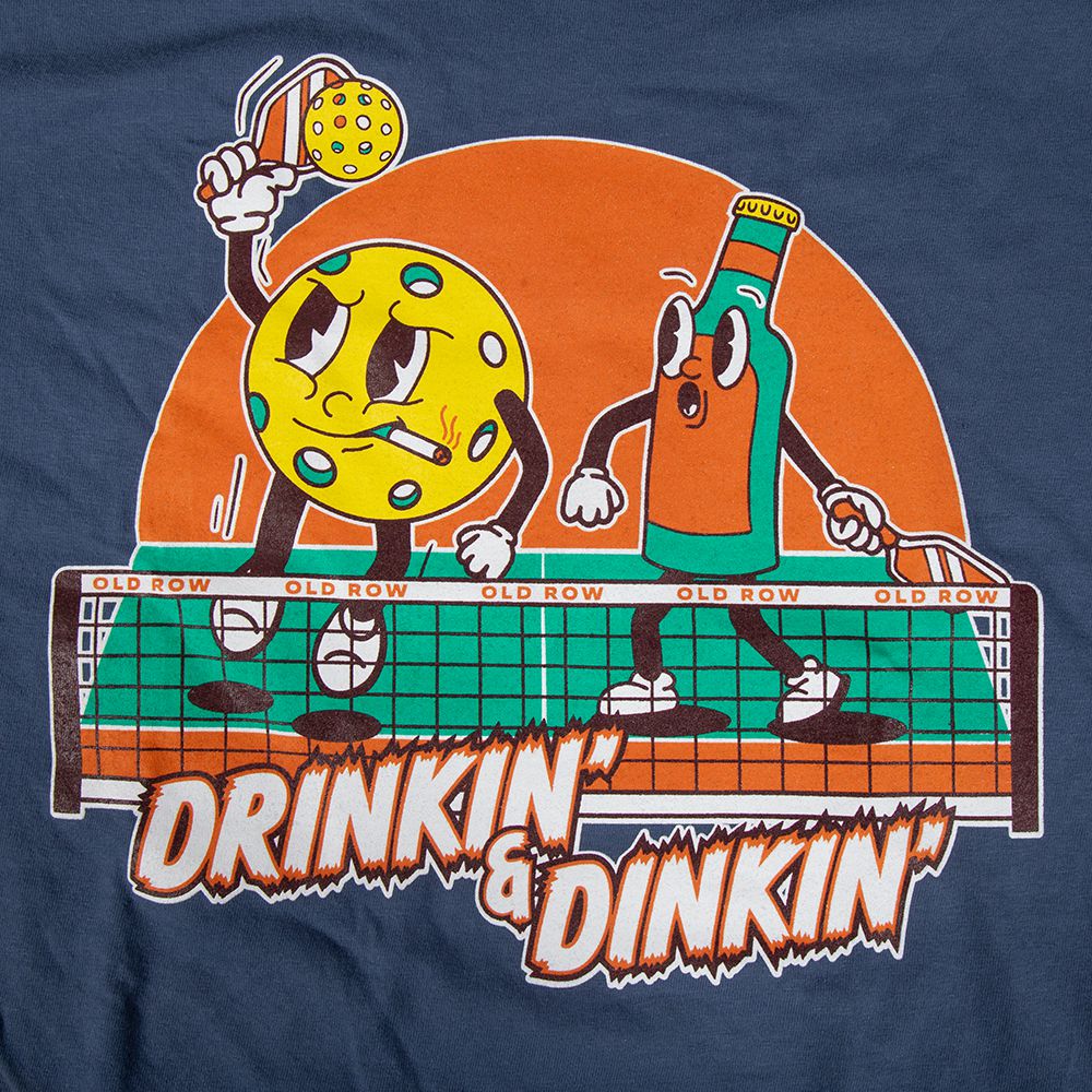 Drinkin' and Dinkin' Pocket Tee-T-Shirts-Old Row-Old Row