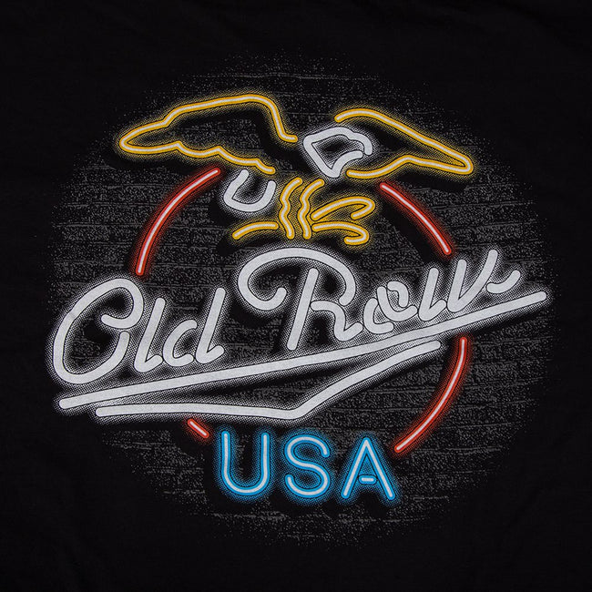 USA Eagle Neon Pocket Tee-T-Shirts-The Novelty Collection-Old Row