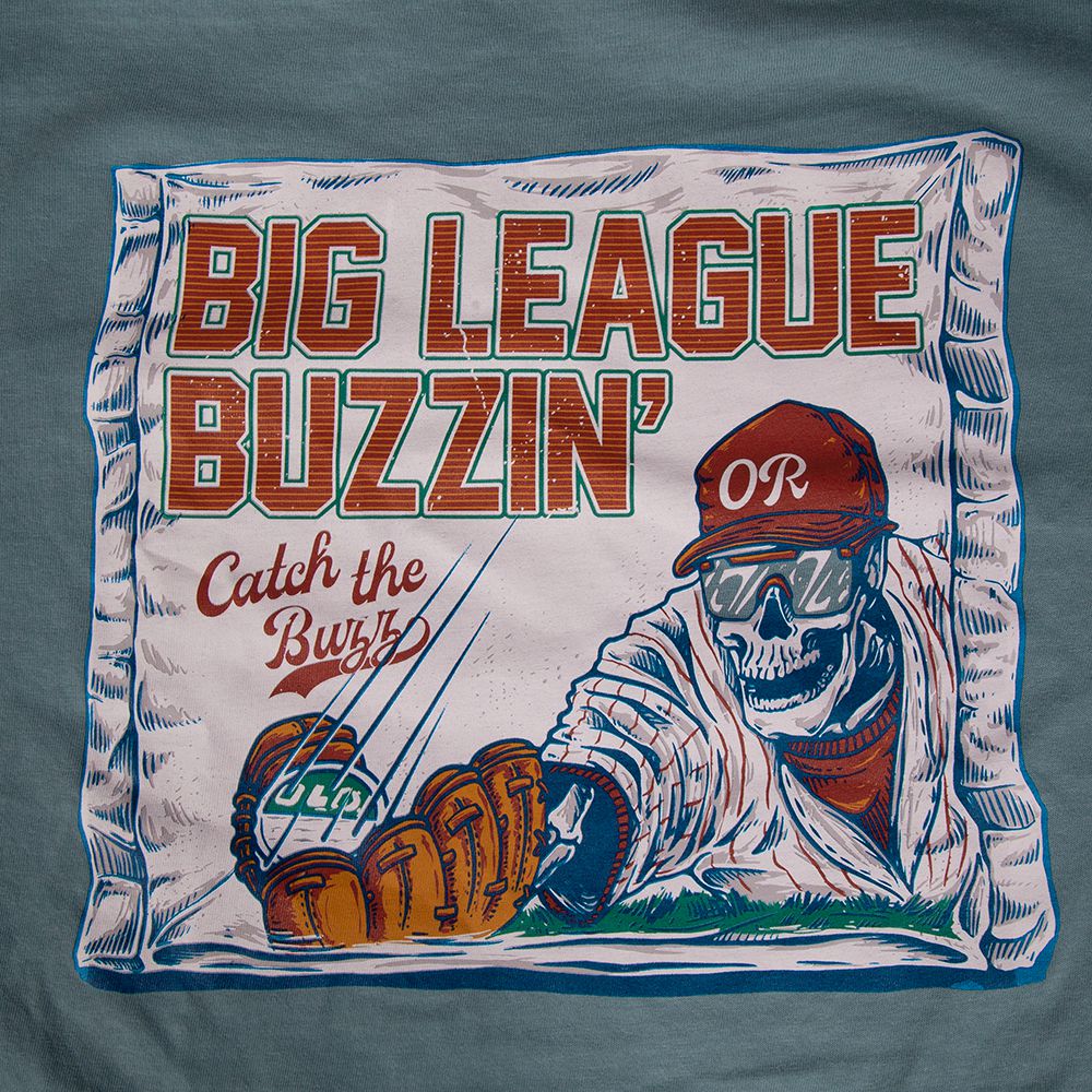Big League Buzzin' Pocket Tee-T-Shirts-The Novelty Collection-Old Row