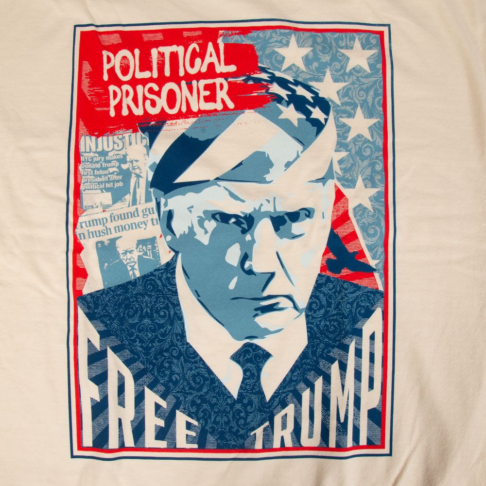 Free Trump Pocket Tee-T-Shirts-America First-Old Row
