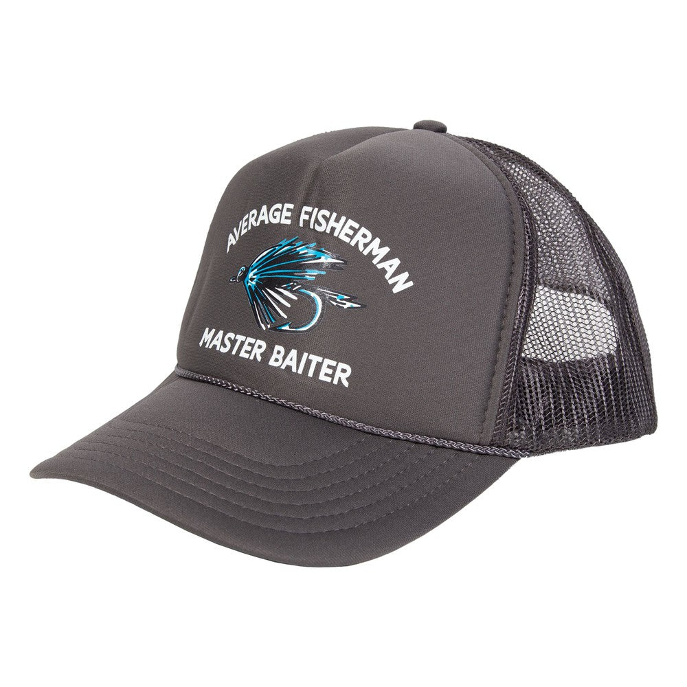 Average Fisherman Trucker Hat-Hats-Old Row Outdoors-Charcoal-One Size-Old Row