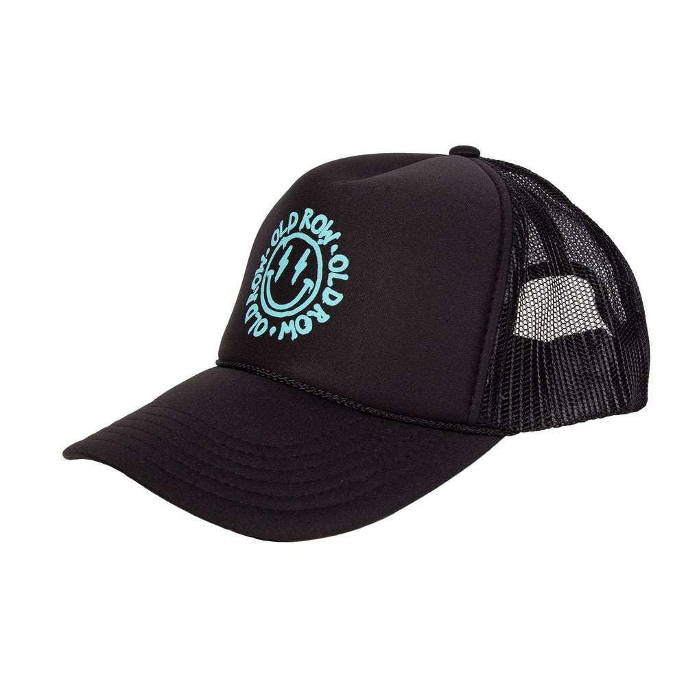 Old Row Smiley Trucker Hat-Hats-Old Row Branded-Black-One Size-Old Row