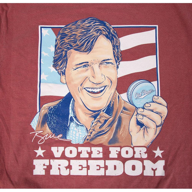 Tucker Vote For Freedom Pocket Tee-T-Shirts-Tucker Carlson x Old Row NIL-Old Row