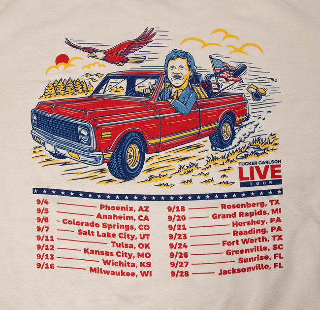 Tucker Carlson Live Tour Crewneck