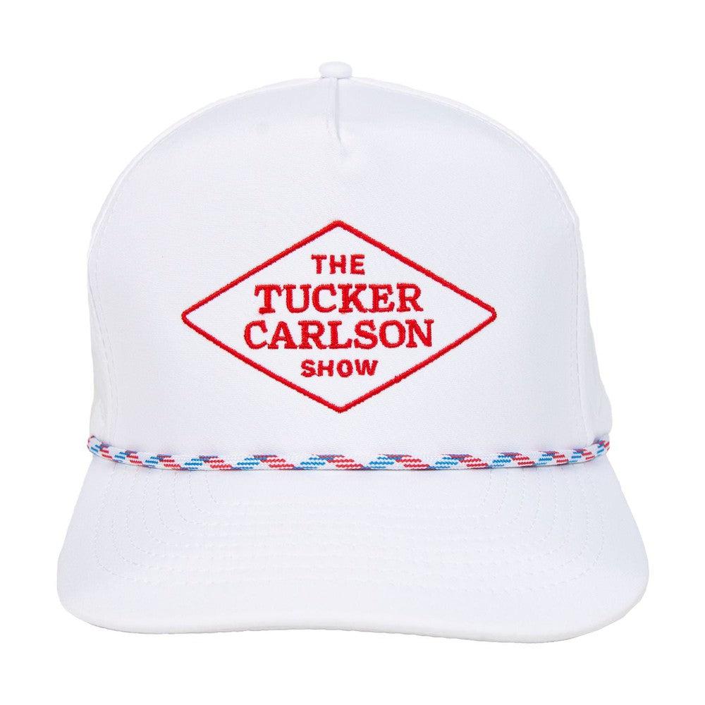 The Tucker Carlson Show Rope Hat-Hats-Tucker Carlson x Old Row NIL-White-One Size-Old Row
