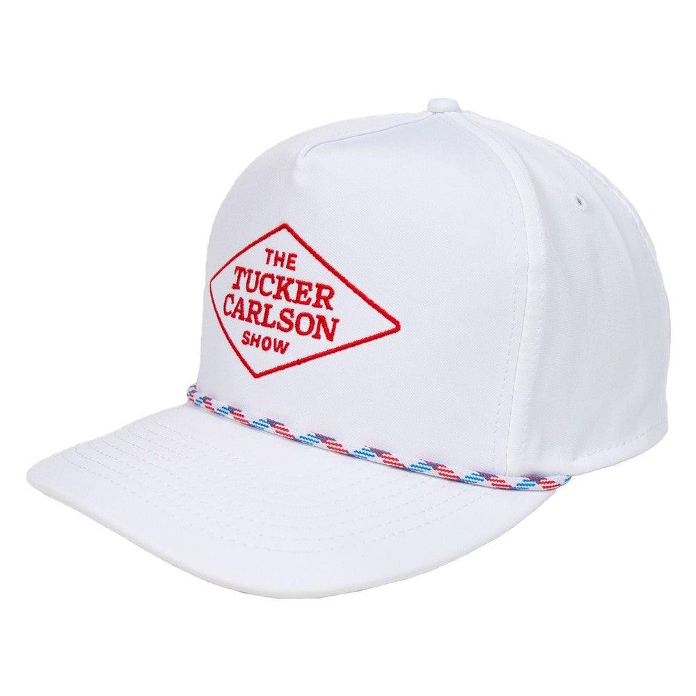 The Tucker Carlson Show Rope Hat-Hats-Tucker Carlson x Old Row NIL-White-One Size-Old Row