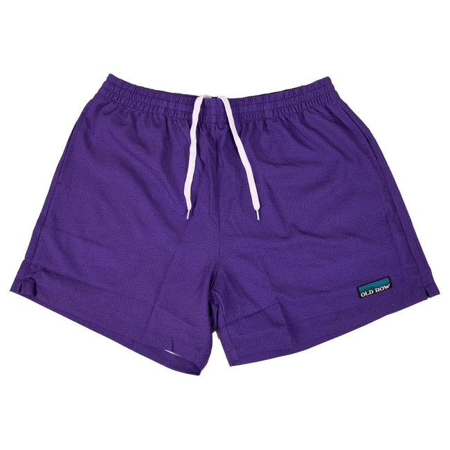 Old Row Waves Swim Trunks-Swimwear-Old Row-Purple-S-Old Row