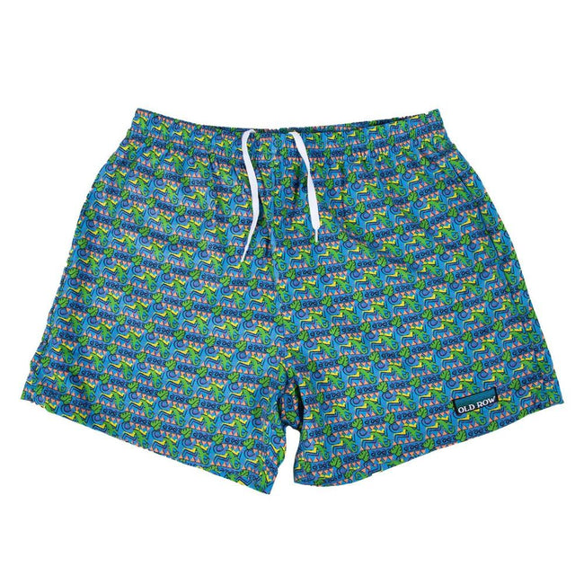 Old Row 90s Retro Swim Trunks-Swimwear-The Novelty Collection-Old Row