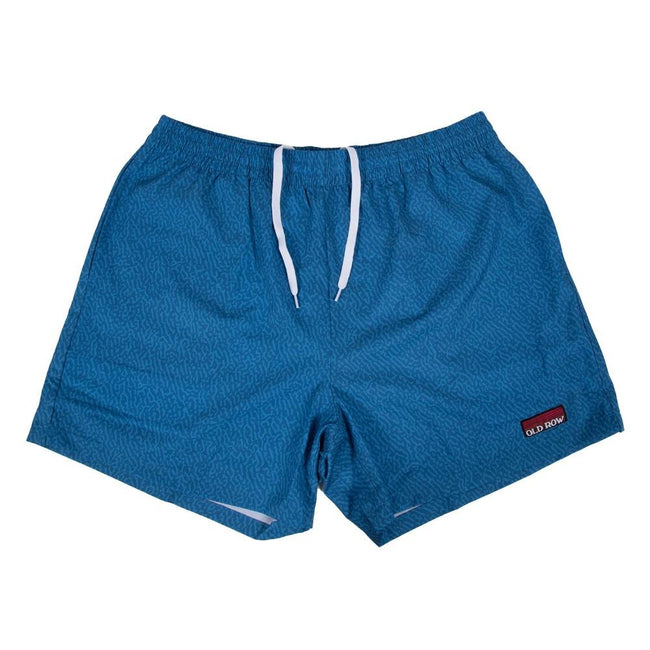 Old Row Waves Swim Trunks-Swimwear-Old Row-Blue-S-Old Row