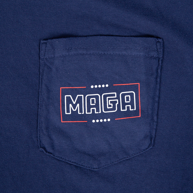 Trump Neon Fight Pocket Tee