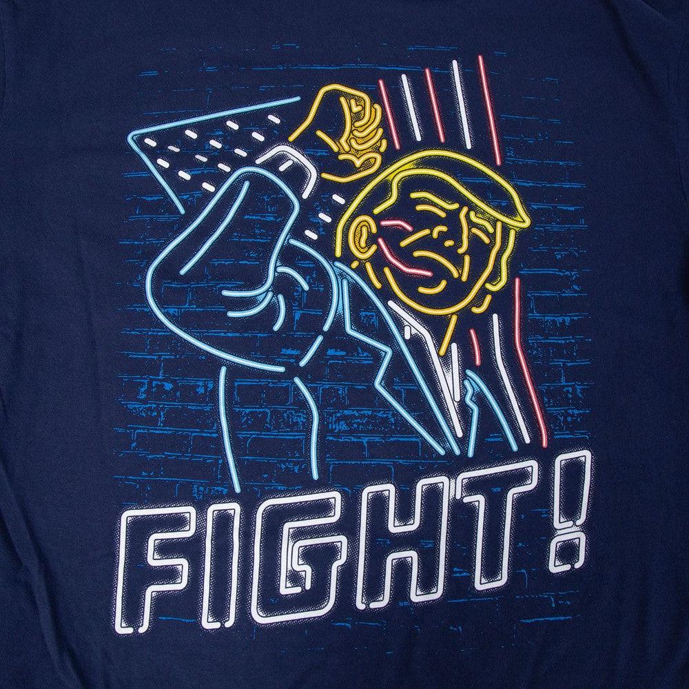 Trump Neon Fight Pocket Tee-T-Shirts-America First-Old Row