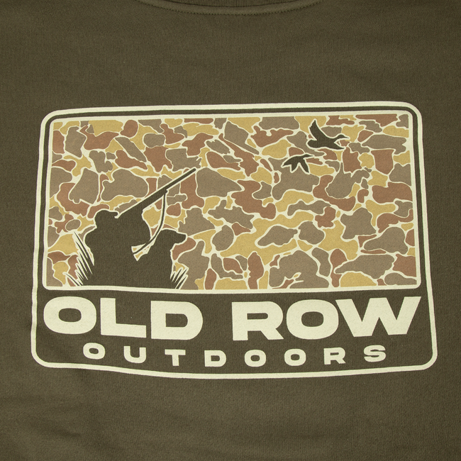 The Duck Dog 80s Camo Crewneck