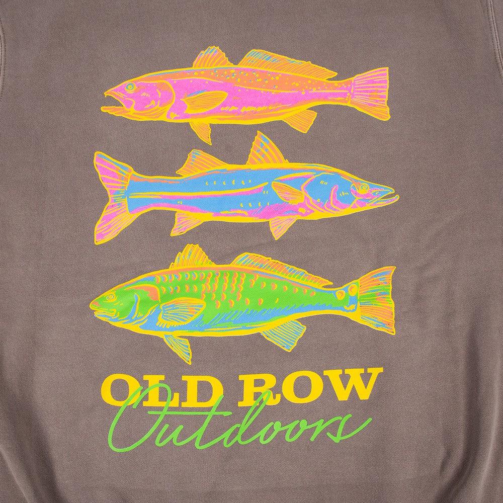 The Neon Fish Pigment Dyed Premium Hoodie-Hoodies-Old Row Outdoors-Old Row