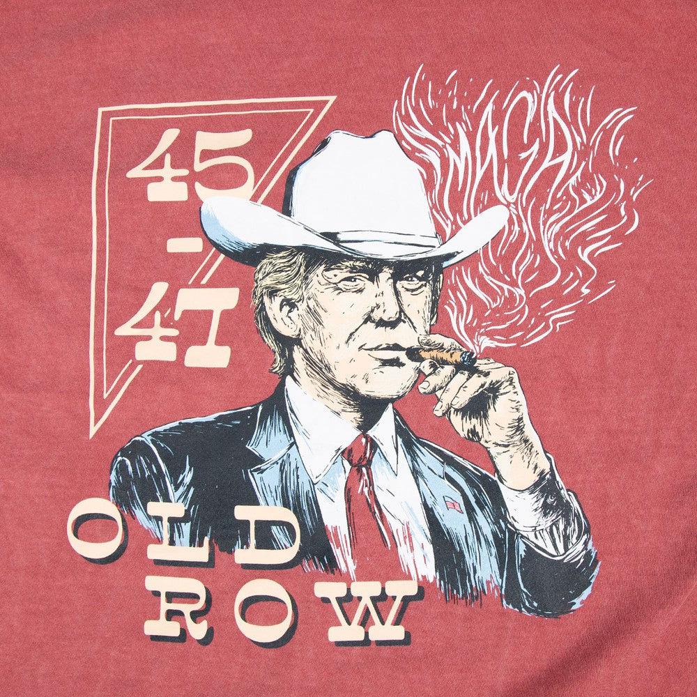 Cowboy Trump Pocket Tee-T-Shirts-America First-Old Row