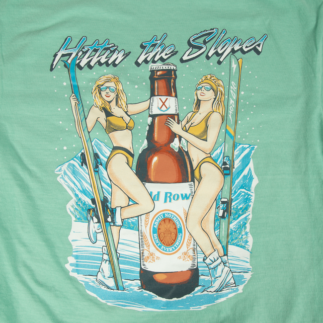 Hittin' The Slopes Chicks Pocket Tee