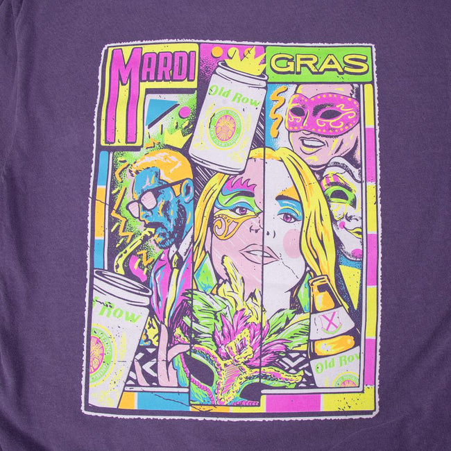 Mardi Gras 80s Retro Pocket Tee-T-Shirts-The Boozy Collection-Old Row