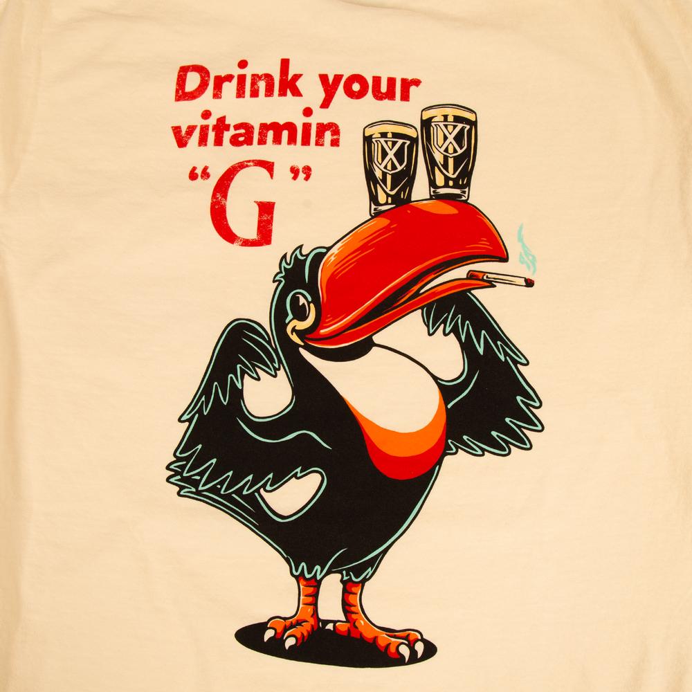 Drink Your Vitamin G Pocket Tee-T-Shirts-The Novelty Collection-Old Row