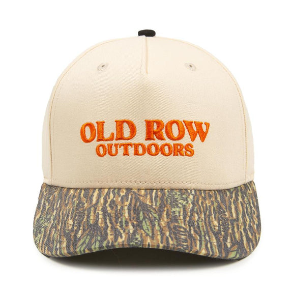 Old Row Outdoors Two Tone Camo Hat-Hats-Old Row Outdoors-Ivory-One Size-Old Row