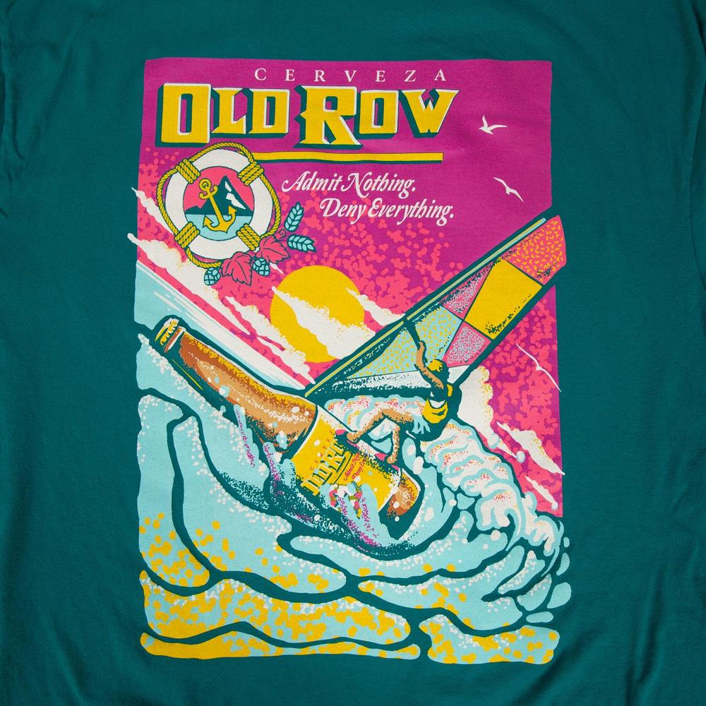The Windsurfing Beer Pocket Tee-T-Shirts-The Boozy Collection-Old Row