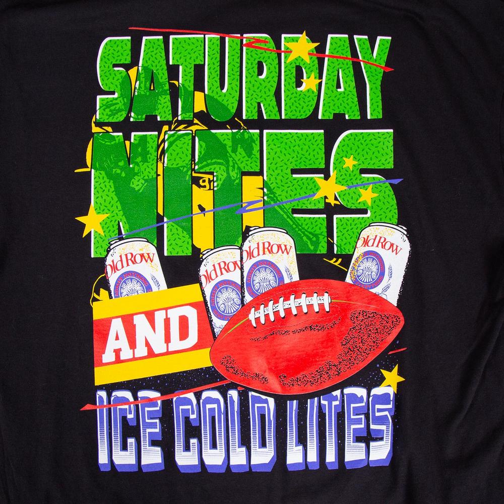 Saturday Nites and Ice Cold Lites Pocket Tee-T-Shirts-The Boozy Collection-Old Row