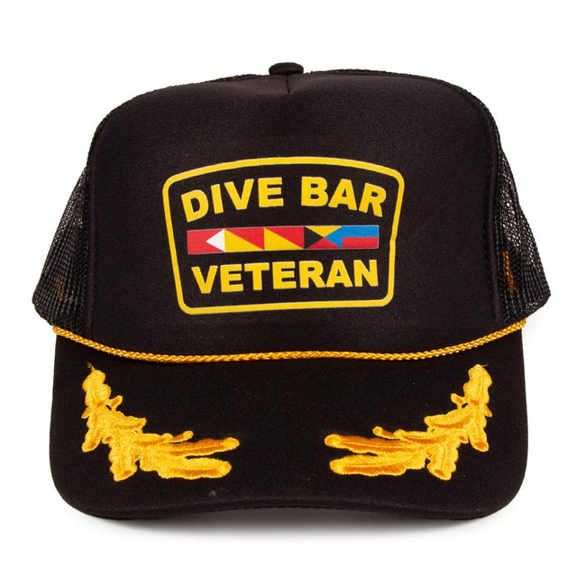 Dive Bar Veteran Trucker Hat-Hats-The Boozy Collection-Old Row