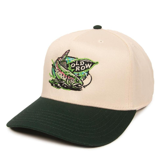 The Rainbow Trout Two Tone Hat-Hats-Old Row Outdoors-Green-One Size-Old Row