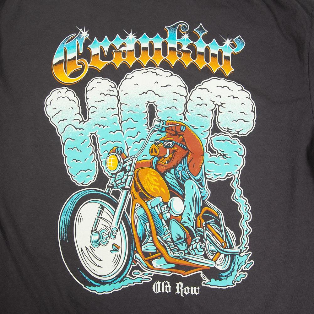 Crankin' Hog Pocket Tee-T-Shirts-The Novelty Collection-Old Row
