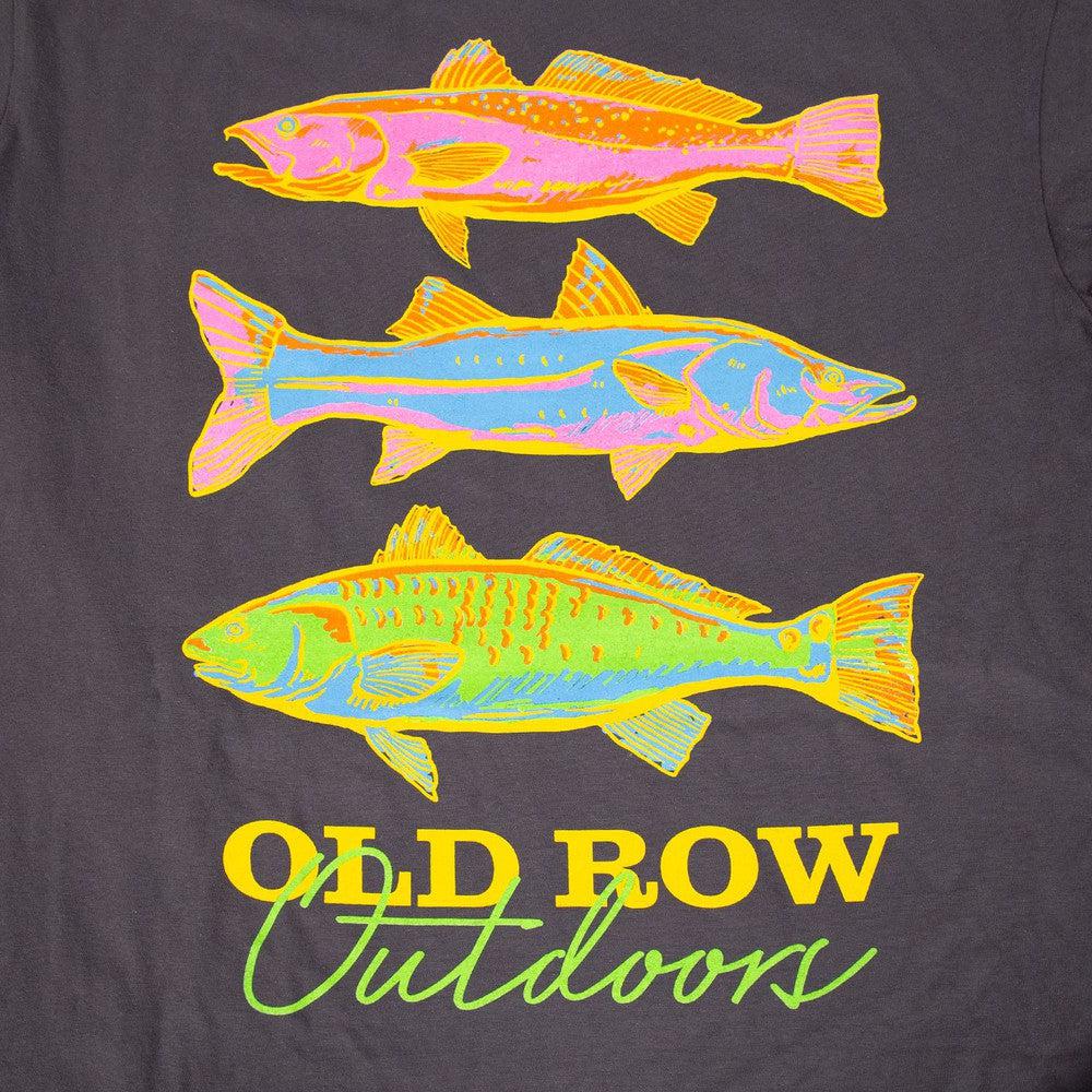 Old Row Outdoors Neon Fish Pocket Tee-T-Shirts-Old Row Outdoors-Old Row