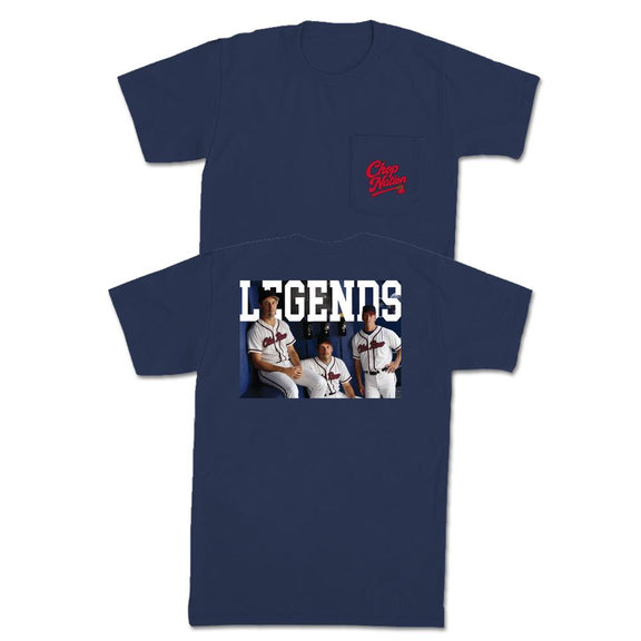 The Big Three Pocket Tee-T-Shirts-Old Row Legends-Navy-S-Old Row