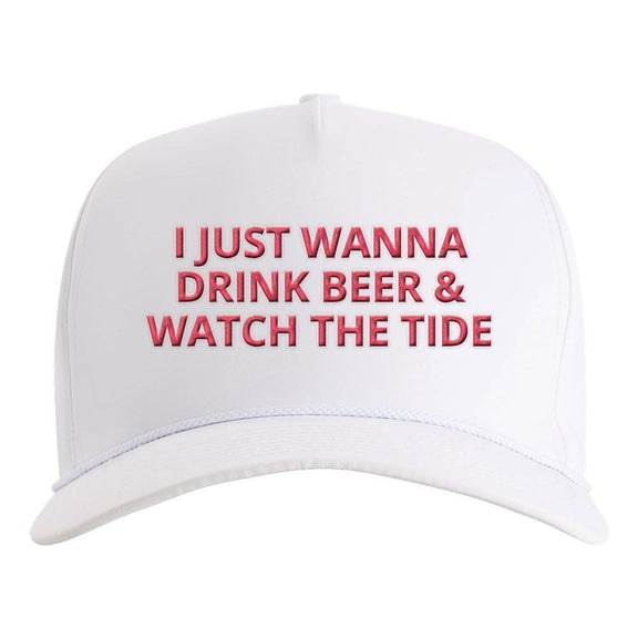 Just Wanna Drink Tuscaloosa Imperial Rope Hat-Hats-Old Row U-White-One Size-Old Row