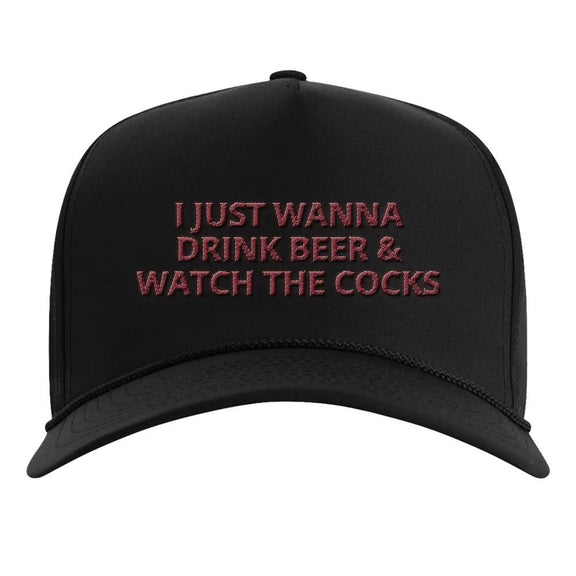 Just Wanna Drink Columbia Imperial Rope Hat-Hats-Old Row U-Black-One Size-Old Row