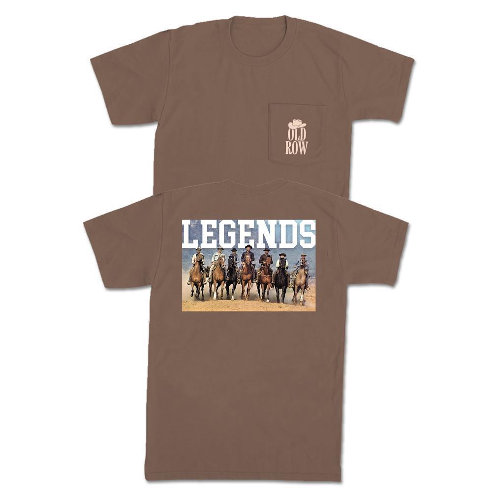 The Seven Gunslingers Pocket Tee-T-Shirts-Old Row Legends-Brown-S-Old Row