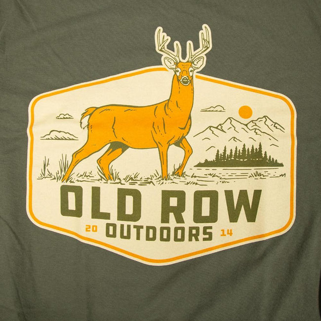 Old Row Outdoors Deer Badge Pocket Tee-T-Shirts-Old Row Outdoors-Old Row