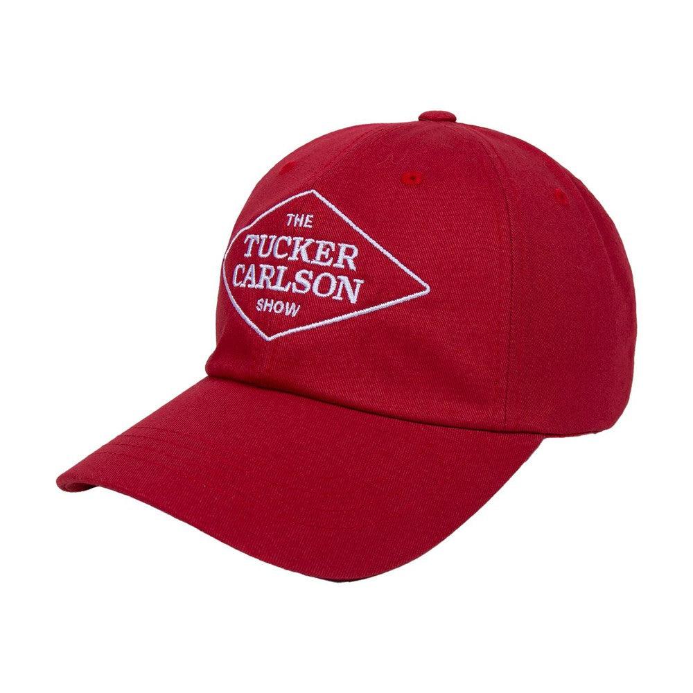 The Tucker Carlson Show Dad Hat-Hats-Tucker Carlson x Old Row NIL-Red-One Size-Old Row