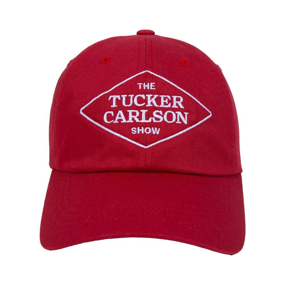 The Tucker Carlson Show Dad Hat-Hats-Tucker Carlson x Old Row NIL-Red-One Size-Old Row