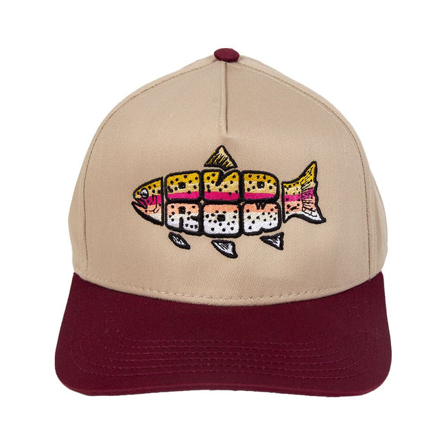 Old Row Outdoors Trout Hat-Hats-Old Row Outdoors-Maroon-One Size-Old Row