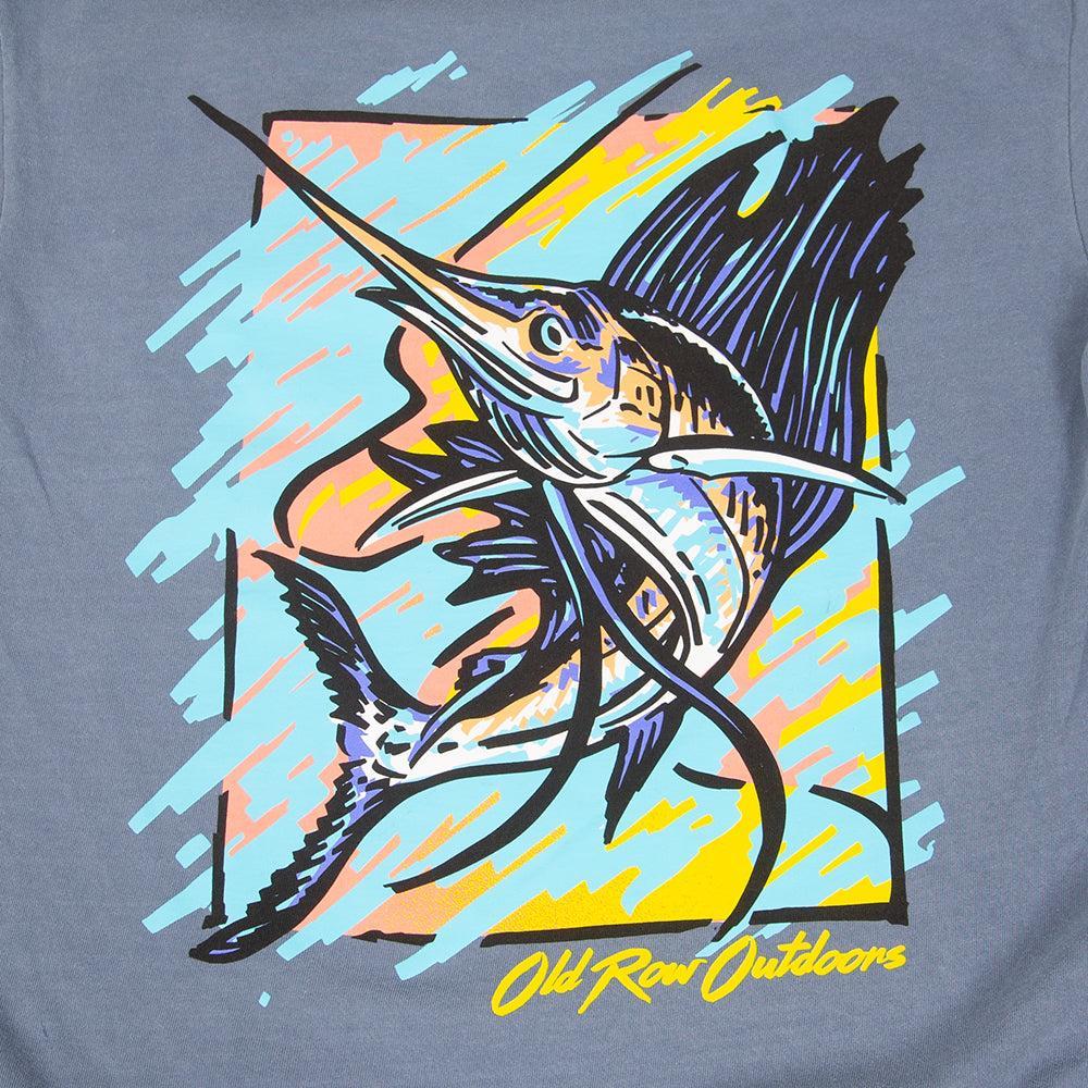 Old Row Outdoors Neon Sailfish Pocket Tee-T-Shirts-Old Row Outdoors-Old Row