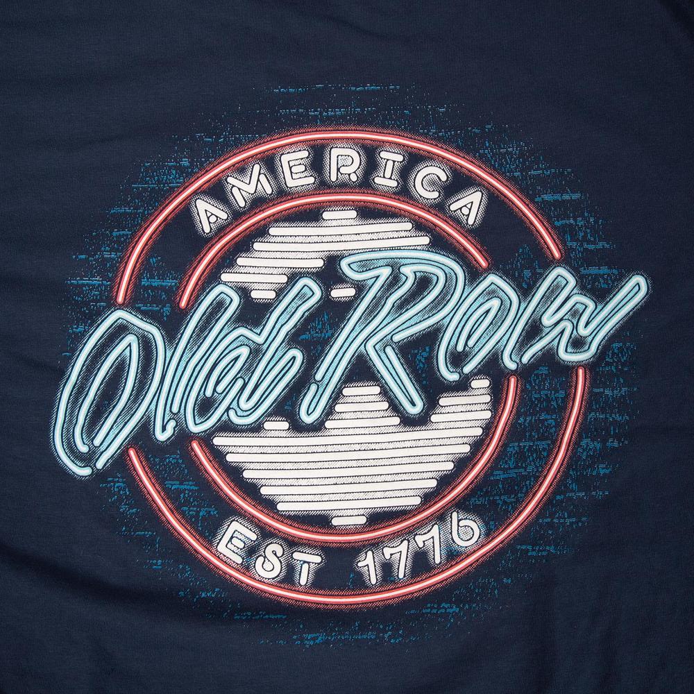 Old Row USA Neon Circle Logo Pocket Tee-T-Shirts-Old Row Branded-Old Row