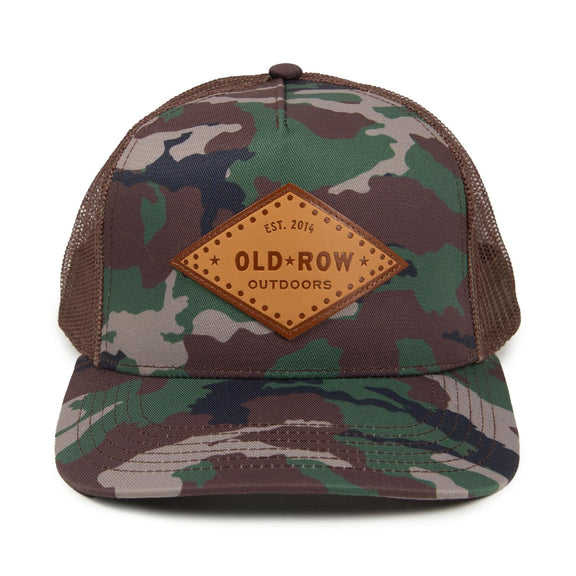 Old Row Outdoors Leather Patch Trucker Hat