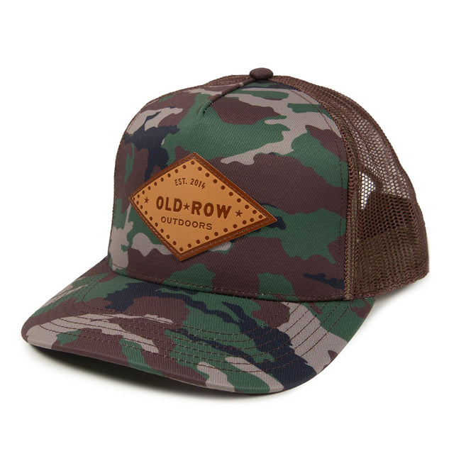 Old Row Outdoors Leather Patch Trucker Hat