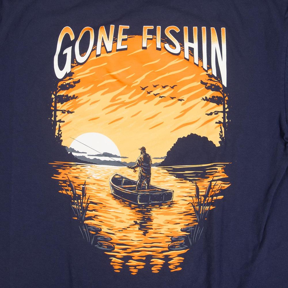 Gone Fishin' 2.0 Pocket Tee-T-Shirts-Old Row Outdoors-Old Row