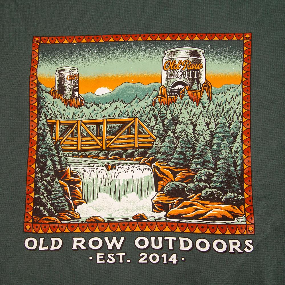 The Beer Mountains Pigment Dyed Premium Hoodie-Hoodies-Old Row Outdoors-Old Row