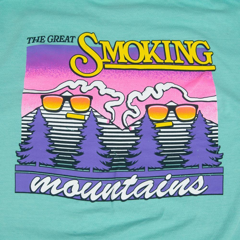 The Smoking Mountains Pocket Tee-T-Shirts-The Novelty Collection-Old Row