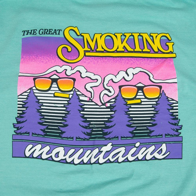 The Smoking Mountains Pocket Tee-T-Shirts-The Novelty Collection-Old Row