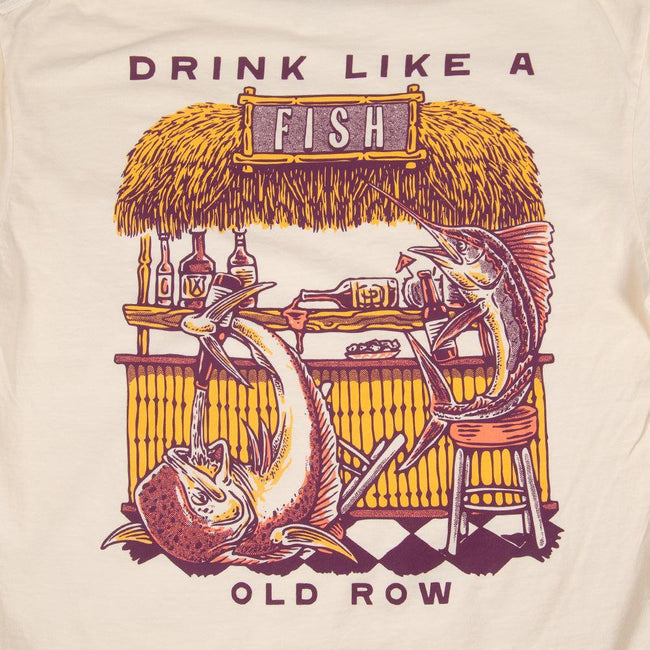 Drink Like A Fish Pocket Tee-T-Shirts-The Boozy Collection-Old Row