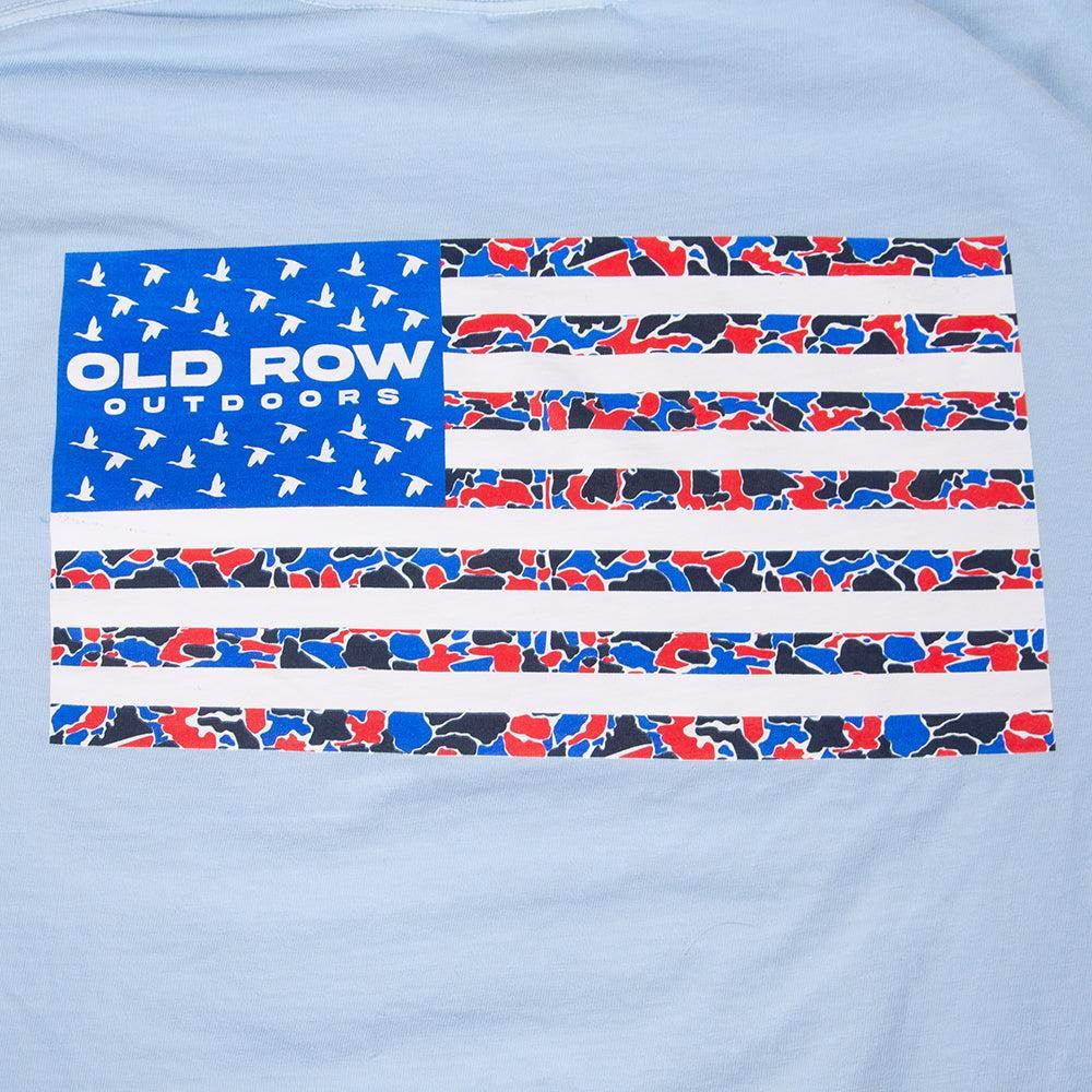 Old Row Outdoors Camo Flag Pocket Tee-T-Shirts-Old Row Outdoors-Old Row