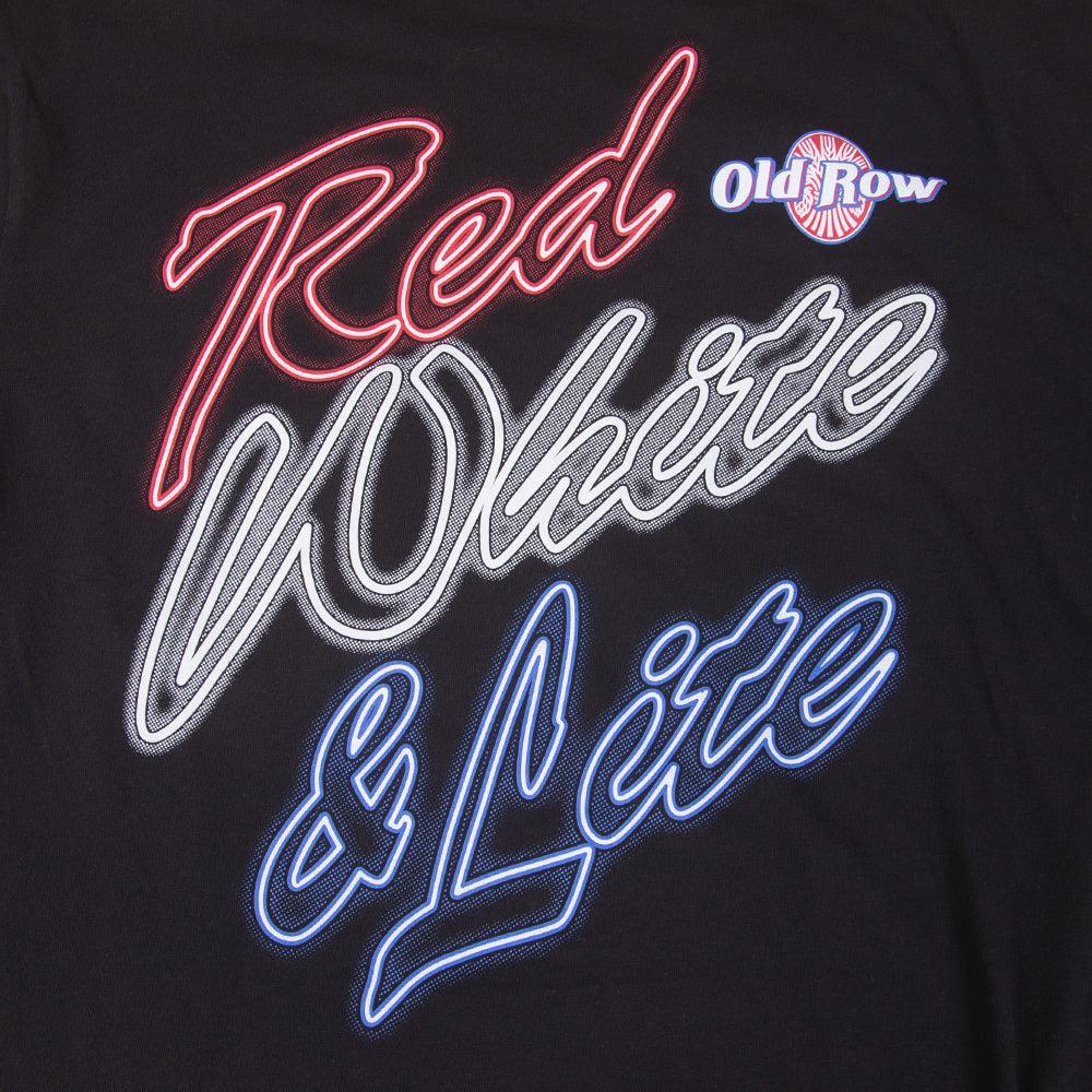 Red White & Lite Pocket Tee-T-Shirts-The Boozy Collection-Old Row