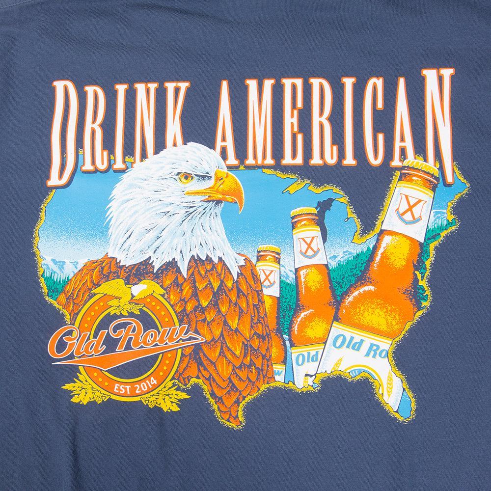 Drink American Map Pocket Tee-T-Shirts-The Boozy Collection-Old Row