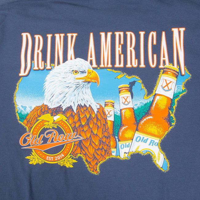 Drink American Map Pocket Tee