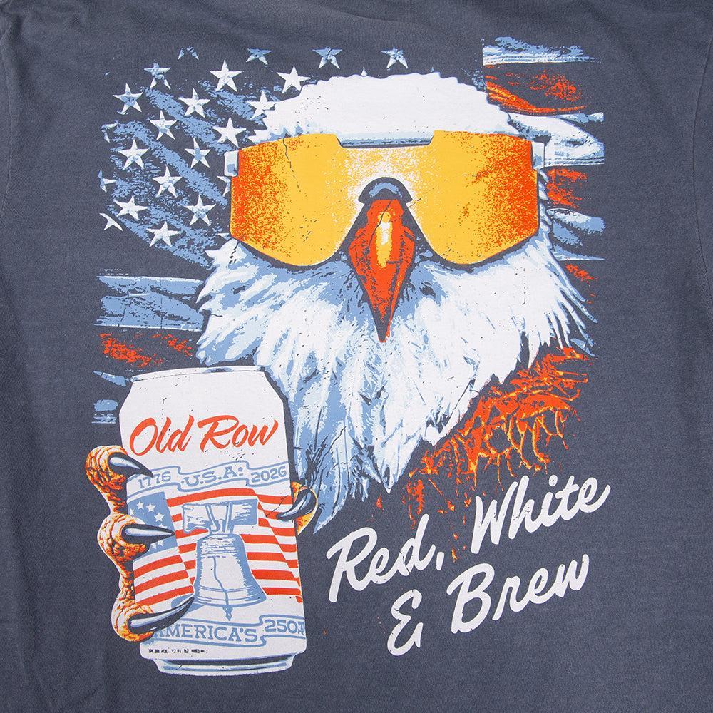 Red White & Brew Pocket Tee-T-Shirts-The Boozy Collection-Old Row